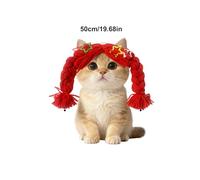 Perruques pour Petits Chiens,Accessoires De Tête Drôles Et Mignons,Perruque Cosplay Imitation | pour Petit Moyen Grand Maison Photographie Jeu De Rôle Halloween Noël Fête Anniversaire