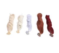Perruques pour Poupées, 30 cm, Cheveux Longs Bouclés, 5 Couleurs Différentes, 5 Pièces