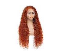Perruques prêtes à porter Perruques de cheveux humains bouclés 250 densité gingembre vague profonde 13x6 HD dentelle frontale perruques pré plumées Idéales pour les débu(22inches)