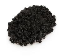 Perruques Respirantes pour Hommes Noir 25 mm Bouclés 100% Cheveux Humains Naturels 120 6x9#15mm Wave 1B