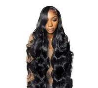 Perruques sans colle 18-40 pouces vague de corps 4x4 perruques sans colle cheveux humains porter et aller perruque pré-coupée Pour un usage quotidien(18inches)