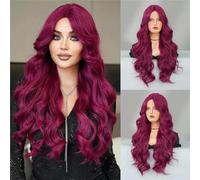 Perruques sans colle Perruque cheveux longs bouclés avec de grandes vagues, couvre-tête complet for femmes, à la mode et naturel, adapté diverses Occasions(D)