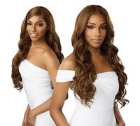 Perruques Sensationnel Bare Lace 13x6 - unit 10 lacefrontal sans colle synth tique 180 degr s pr - pil es (BALAYAGECHOCOLATE)