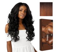 Perruques Sensationnel Bare Lace 13x6 - unit 15 lacefrontal sans colle synth tique 180 degr s pr - pil es (1 JETBLACK)
