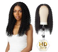 Perruques Sensationnel Butta Lace HHM - Cheveux humains crépus ondulés de 18 pouces, mélange extra large, raie de 5 pouces, ligne de cheveux pré-