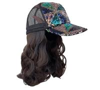 Perruques Synthétiques À Chapeau Court Et Bouclé Réglable Perruques Naturelles Pour Femmes Se Connecte Pour Des Changements De Styles Faciles Chapeau Mélange Cheveux Synthétiques