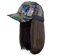 Perruques Synthétiques À Chapeau Court Et Bouclé Réglable Perruques Naturelles Pour Femmes Se Connecte Pour Des Changements De Styles Faciles Chapeau Mélange Cheveux Synthétiques