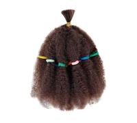 Perruques synthétiques Afro crépues torsadées, 6 paquets de tresses synthétiques pré-étirées de 12 pouces, tresses naturelles au Crochet Wear and Go(33#)