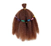 Perruques synthétiques Afro crépues torsadées, 6 paquets de tresses synthétiques pré-étirées de 12 pouces, tresses naturelles au Crochet Wear and Go(30#)