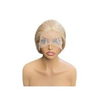 Perruques synthétiques Bob courtes mixtes blondes de 6 pouces, 13x4, naissance des cheveux naturelle, densité 150, for hommes et femmes