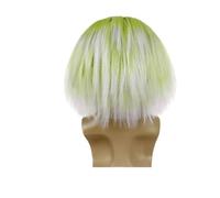 Perruques synthétiques chauves de Clown vert ombré, 1 pièce, perruque Cosplay film animé, vibrations fantomatiques, Costume génie scientifique fou(Green)