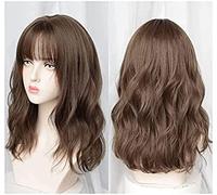 Perruques synthétiques courtes bouclées à grande vague pour dames, perruques en Fiber naturelle résistante à la chaleur pour Cosplay de fête
