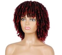 Perruques Synthétiques Courtes Et Douces Pour Femmes Noires, 14 Pouces, En Fiber Haute Température, Cheveux Torsadés Au Crochet, Perruques Grises Pour Femmes (4 14 Pouces)