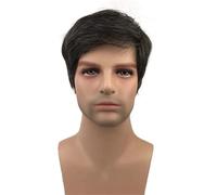 Perruques synthétiques courtes pour hommes Aimole, cheveux naturels ondulés, résistantes à la chaleur, perruque complète sans bonnet