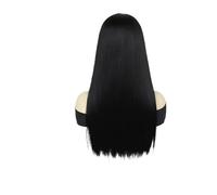 Perruques synthétiques de Costume Raven for femmes et filles, 1 pièce, Bob court, faux cuir chevelu, lisses, violettes, perruque Cosplay Drag Queen(Black Straight)