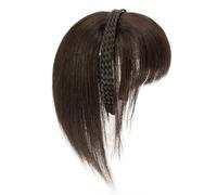 Perruques synthétiques noires à franges - Conception de bandeau réglable - Couverture du front - Lignes de cheveux naturelles - Usure quotidienne - Bandeau perruques