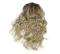 Perruques synthétiques résistantes à la chaleur, longues, blondes, bou s, ondulées, aspect naturel, doux au toucher, élégantes, pour fête, cosplay, pour femme, usage quotidien,