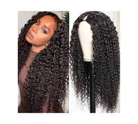 Perruques U Part Wig Kinky Curly for femmes noires, perruques à clips en forme de U en cheveux humains de 10 à 26 pouces, extension de cheveux humains Remy bouclés en U Extensions de cheveux(20inches)