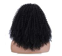 Perruques U partiellement courtes bouclées sans colle perruques avant cheveux synthétiques perruque quotidienne pour femmes U pour forme perruque 50,8 cm perruque noire carnaval