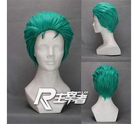 Perruques une pièce 2 ans plus tard Roronoa Zoro court vert fibre résistant à la chaleur cheveux Peruca Anime Costume Cosplay perruque KUZZ6462