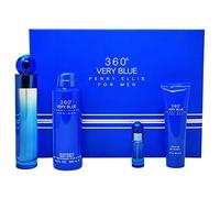 Perry Ellis 360 Très Bleu Coffret Cadeau pour Homme 4 Pièces 4 Unités