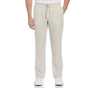 Perry Ellis Men's Drawstring Linen Pant, Natural Linen, 38