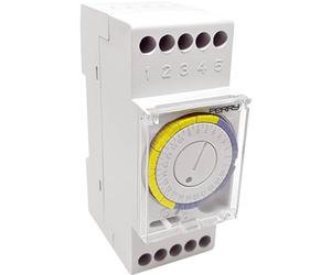 Perry - Interrupteur horaire quotidien sans réserve - 2 din, blanc