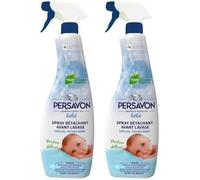 Persavon - Bébé Spray Détachant Avant Lavage, Parfum Délicat, Hypoallergénique, Peaux Sensibles, Sans Colorant - 500 ml (Lot de 2)