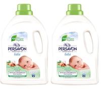 Persavon - Lessive Bébé, à l'Extrait d'Amande Douce BIO, Hypoallergénique, Peaux Sensibles, Sans Colorant, 33 Lavages - 1500 ml (Lot de 2)