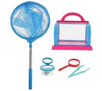 PERSELOSO 1 Ensemble Coffret Observation Insectes pour Garçon Fille avec Loupe Kit de Scientifique pour Garçons et Filles Parfait pour Activités de Plein Air et Exploration Nature