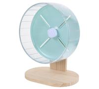 PERSELOSO 1 Ensemble De Roue De Course pour Hamster Animaux De Compagnie Cage Roue De Chinchilla Roue De Hamster Silencieuse Hamster en Cours D'exécution avec Petit en Bois Vert