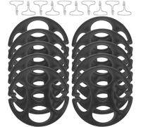 PERSELOSO 10 Crochets de Fixation en Métal pour Housse de Siège Voiture Noir, Accessoires Plastiques Robustes, Système de Verrouillage Sécurisé pour Installation Intérieure Automobile