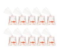 PERSELOSO 10 pièces Pendentifs Poissons Rouges Transparents Résine Breloques DIY pour Collier Boucles Oreilles et Bracelets Accessoires Bijoux avec Anneau de Suspension