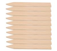 PERSELOSO 10 Pièces Piquet en Bois pour Bornage de Propriété, Surface Plate, Facile à Marquer et Placement Précis, pour Irrigation Agricole et Construction