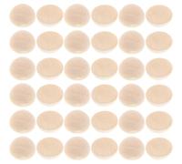 PERSELOSO 100 Perles en Bois Demi-perles Naturelles Beige, Demi-sphères Faciles à Colorer en Bois Hému pour Projets de Bricolage Diy, Légères et Pratiques