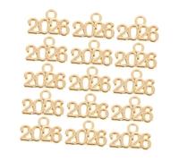 PERSELOSO 100pièces Pendentifs Alliage Pour Bijoux Avec Charms Année Accessoires Pour Colliers Et Porte-clés Breloques Personnalisées Pour Créations Artisanales