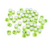 PERSELOSO 10pièces Bagues pour Pigeons Numérotées Bagues Identification Colorées pour Pigeons De Course Lot de pour Étrangers