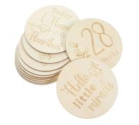 PERSELOSO 11pièces Panneau Étape De Grossesse Recto Avec Disques Étape Hebdomadaire Pour Marquer Moments Importants