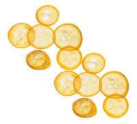 PERSELOSO 12 Pièces de Tranches D'orange Séchée pour Décoration Faite la Main, Matériau Végétal Léger Apparence Vive, pour Fabrication de Savonnette et Marque-pages