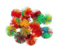 PERSELOSO 15 Pièces Boules De Laine en Silicone Ballon De Respiration Boules Sensorielles Cat Tasing Toy Ball Balles en Vrac Tirer Le à Balle Balles Anti-Stress Amusantes Gel De Silice