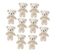 PERSELOSO 15Pièces Porte Clés Mini Ours Peluche Figurines Décoratives Accessoire DIY Pendentif et pour Décoration Maison et Projets Bricolage