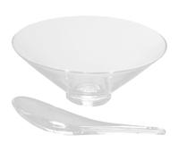 PERSELOSO 1ensemble Bol à Matcha Japonais Verre avec Cuillère Set Résistant Chaleur pour Accessoire de Service à Thé Élégant et Stable pour Maison et Bureau