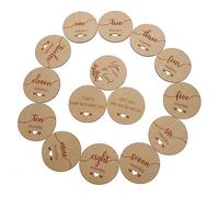 PERSELOSO 1ensemble Cartes De Mémorial Mensuelles Pour Cartes Bois Pour Suivre La Croissance Et Capturer Des Moments Précieux