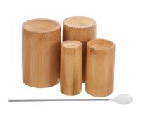 PERSELOSO 1ensemble Set de Ventouses Bambou pour Massage Cupping Thérapie Relaxante et Soins Beauté Accessoires Durables pour Usage Professionnel et Personnel Antidéformation Forte