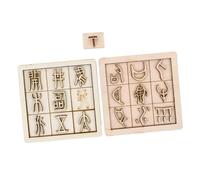 PERSELOSO 2 Ensembles Kit Impression Bois pour Garçon Fille Outils Éducatifs DIY de Chinois pour Apprentissage Pratique et Amusement Famille