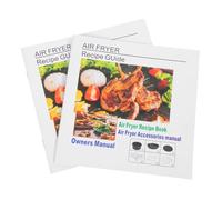 PERSELOSO 2 Pièces Air Fryer Recipe Book For Beginners Quick Cooking Guide With Simple And Delicious Healthy Recipes Step By Step Instructions For Family Meals And Parties