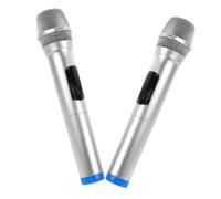 PERSELOSO 2 pièces Microphone pour Garçon Fille Accessoire de Scène Réaliste pour Interviews et Chansons Micro Plastique et Portable pour Jeu Créatif Performances