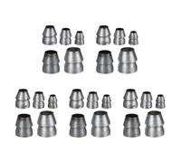 PERSELOSO 25 Pièces de Coins Ronds en Fer Légers et Multifonctionnels pour Marteau, Accessoires D'installation Robustes, Ensemble de 25 Coins Argentés Pratiques
