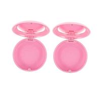 PERSELOSO 2pcs Boîte de Rangement pour Prothèses Dentaires avec Miroir en Plastique et Verre, Protection Antipoussière, Rangement Polyvalent pour Voyage et Bureau