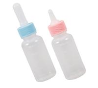 PERSELOSO 2pièces Bouteilles De Nourriture pour Animaux Biberon Lait De Chèvre pour Chiots Et Chatons Biberon De Remplacement De Lait pour Petits Animaux avec Deux Caps